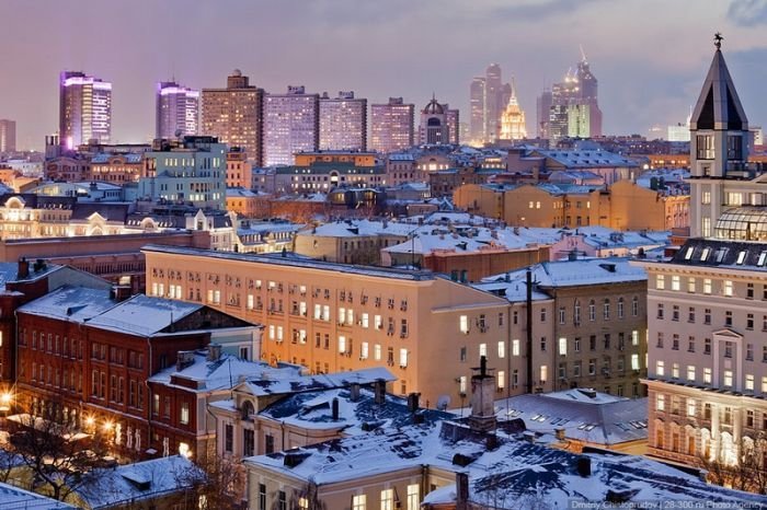 москва фото с крыш зима фото
