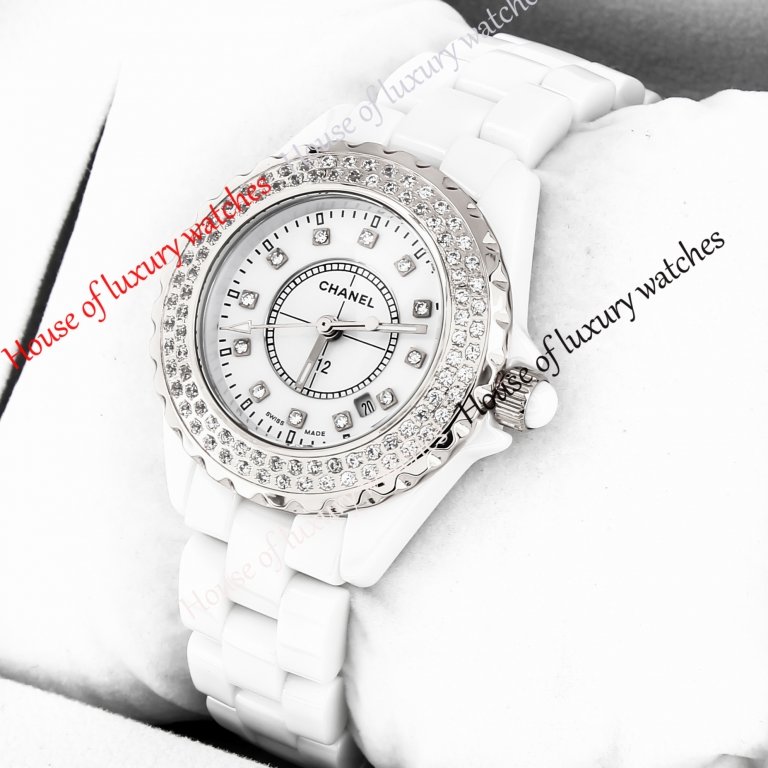 Копия часов Chanel J12 White Ceramic (серебряные). Купить реплику часов Шанель J12 White Ceramic (серебряные), цена  - housewatches.ru