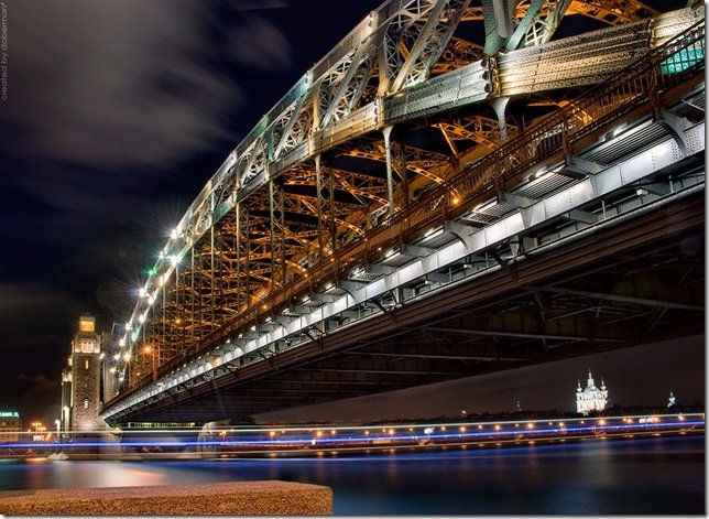 большеохтинский мост в санкт петербурге фото