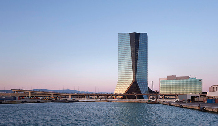 cma cgm tower, марсель, франция фото