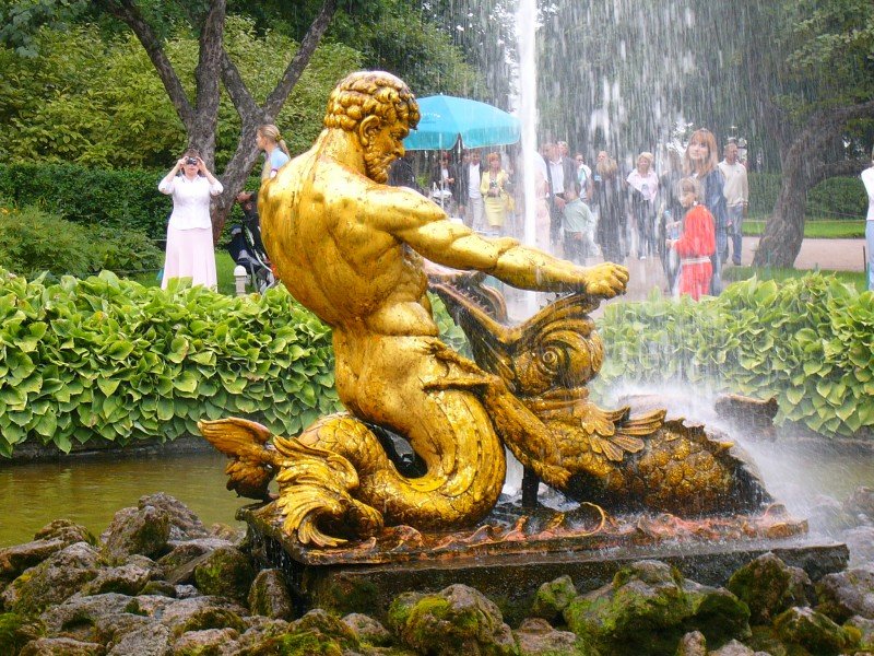 фонтан тритон в петергофе фото