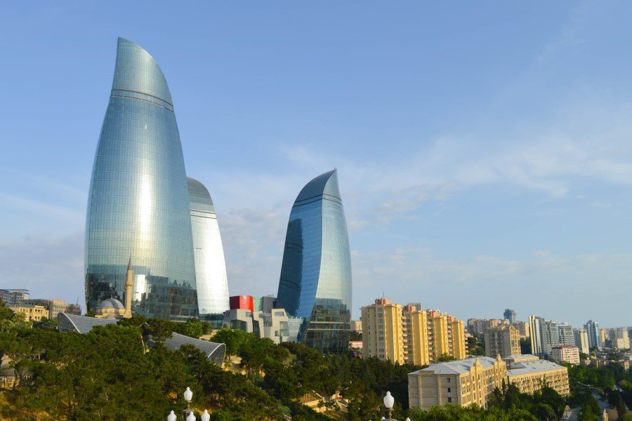 пламенные башни в баку фото