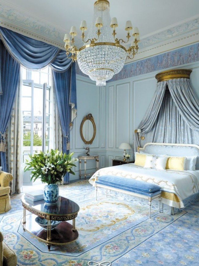 интерьер спальни ампир фото