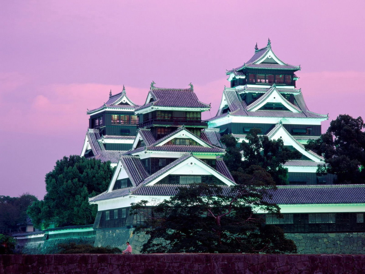 замок кумамото фото