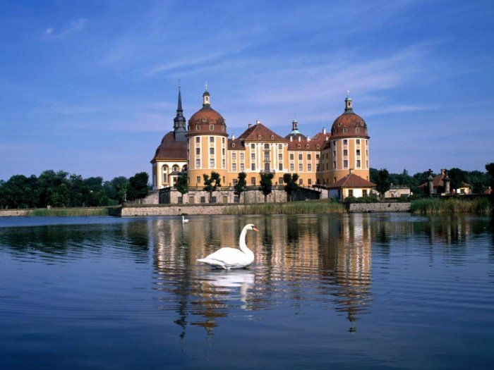 замок морицбург, дрезден, германия фото