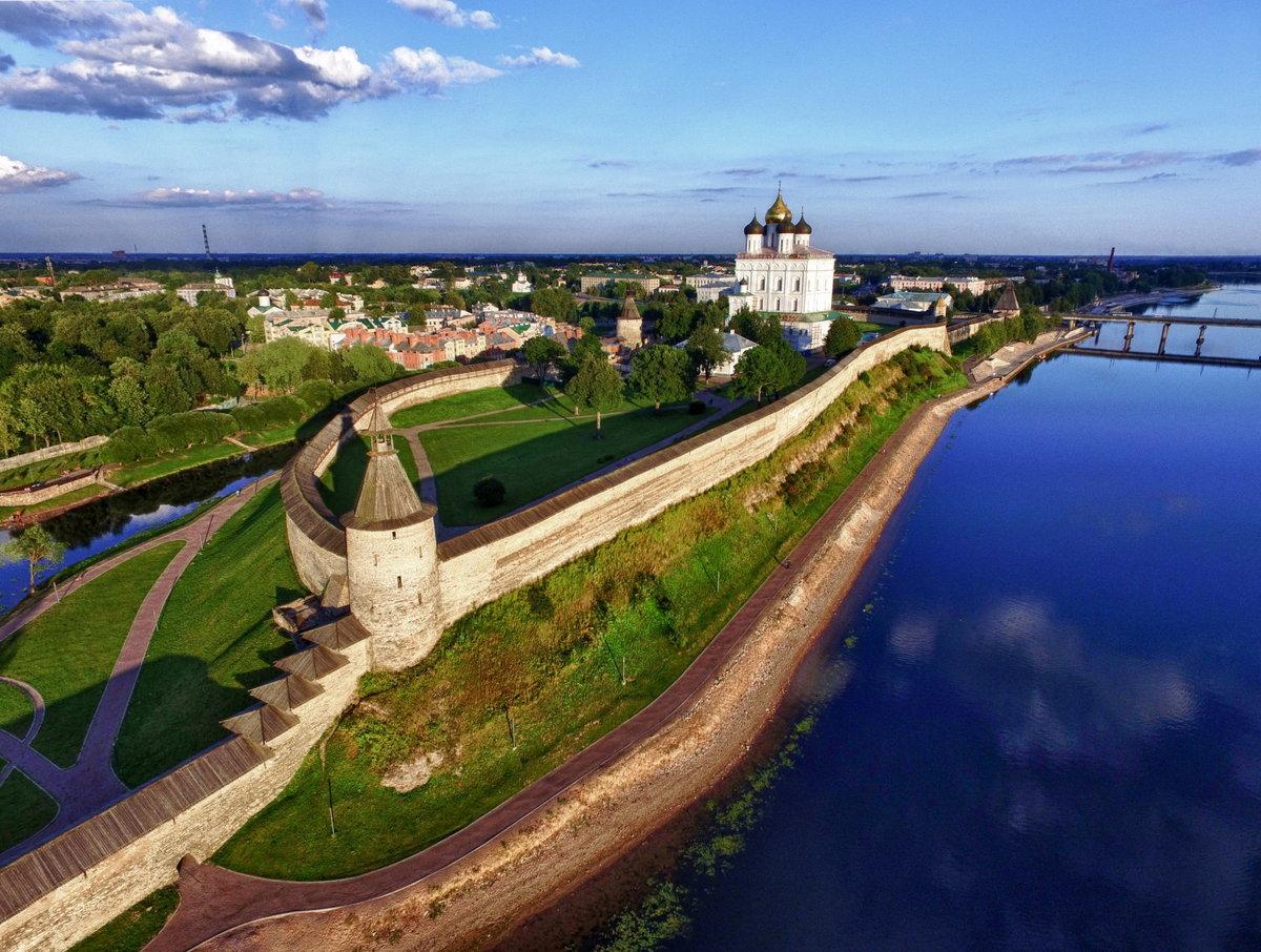 псков кремль вид сверху фото