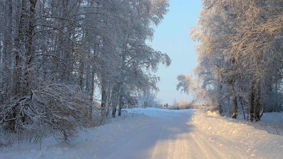 зимняя дорога фото
