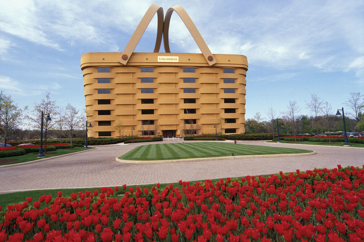 здание-корзина (the basket building), огайо, сша фото