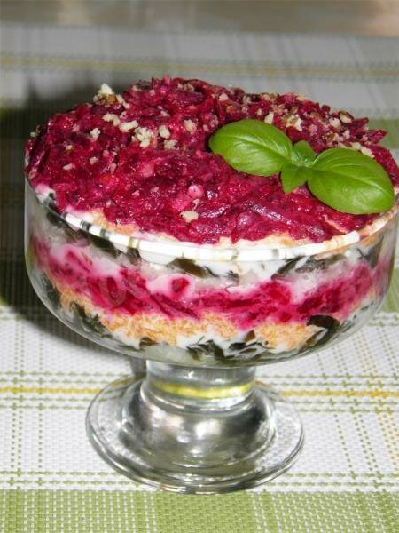салат под шубой слои фото