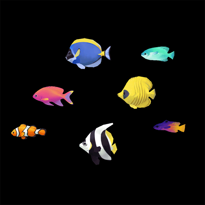 Картинки рыбки которые двигаются