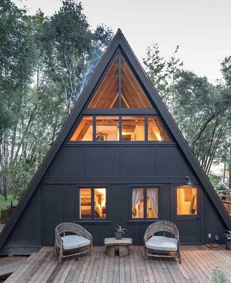 дом шалаш a-frame фото