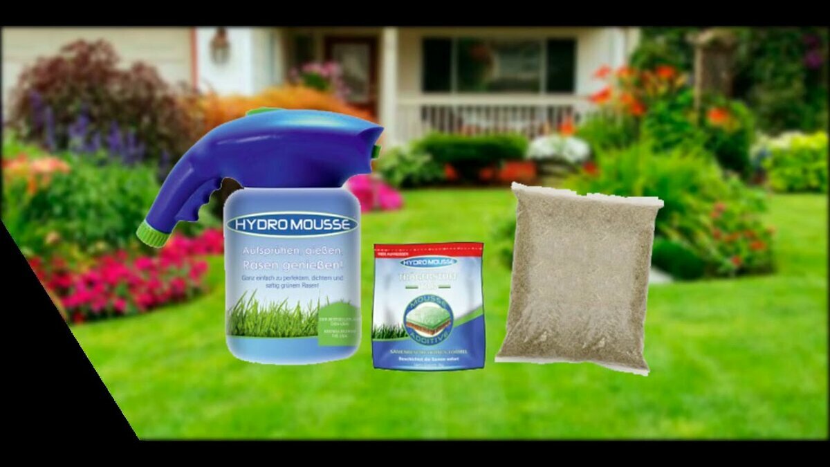 жидкий газон hydro mousse фото