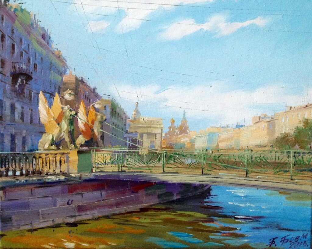банковский мост в санкт петербурге фото