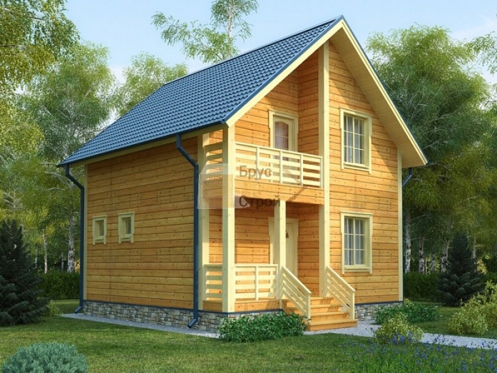 дом из бруса 13 на 7 фото
