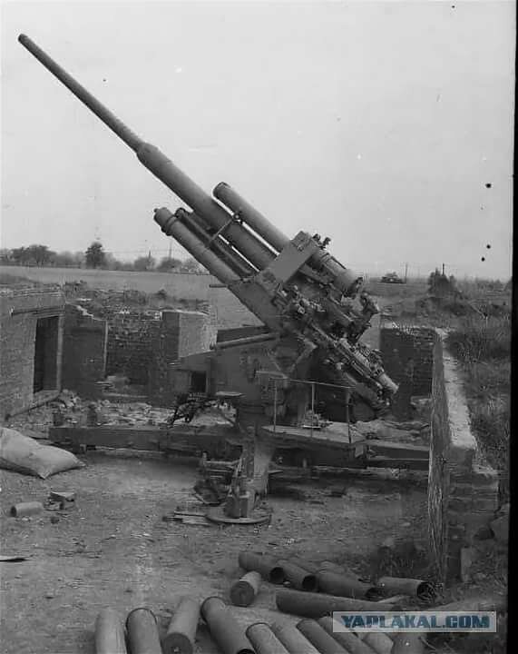 128 мм зенитное орудие flak 40 zwilling фото