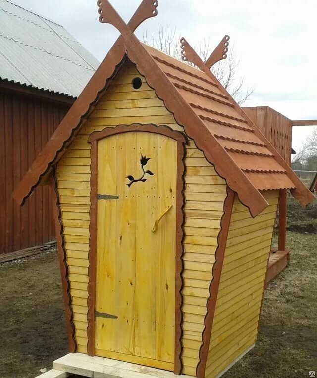 туалет теремок фото