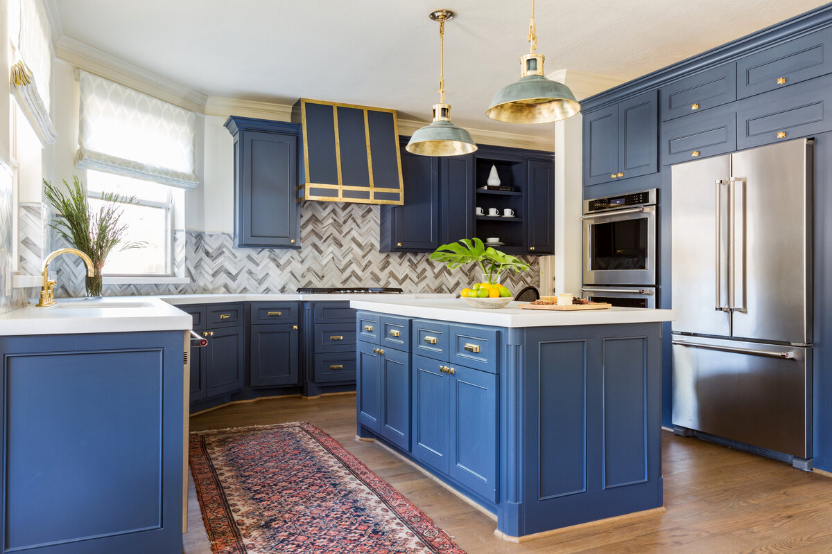 Синяя кухня: 100+ фото дизайна Лучшие Интерьеры 2019