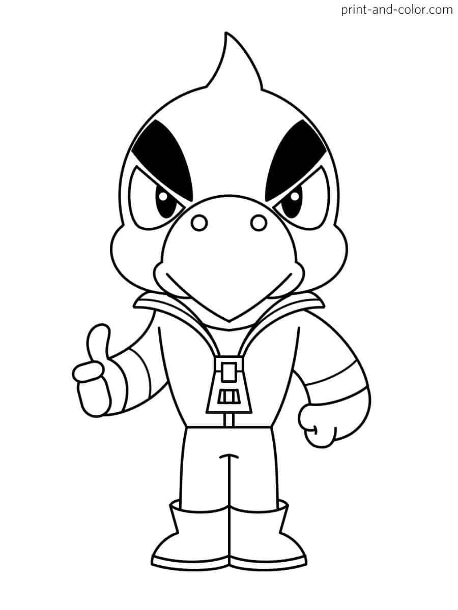Разукрашки Brawl Stars Ворон