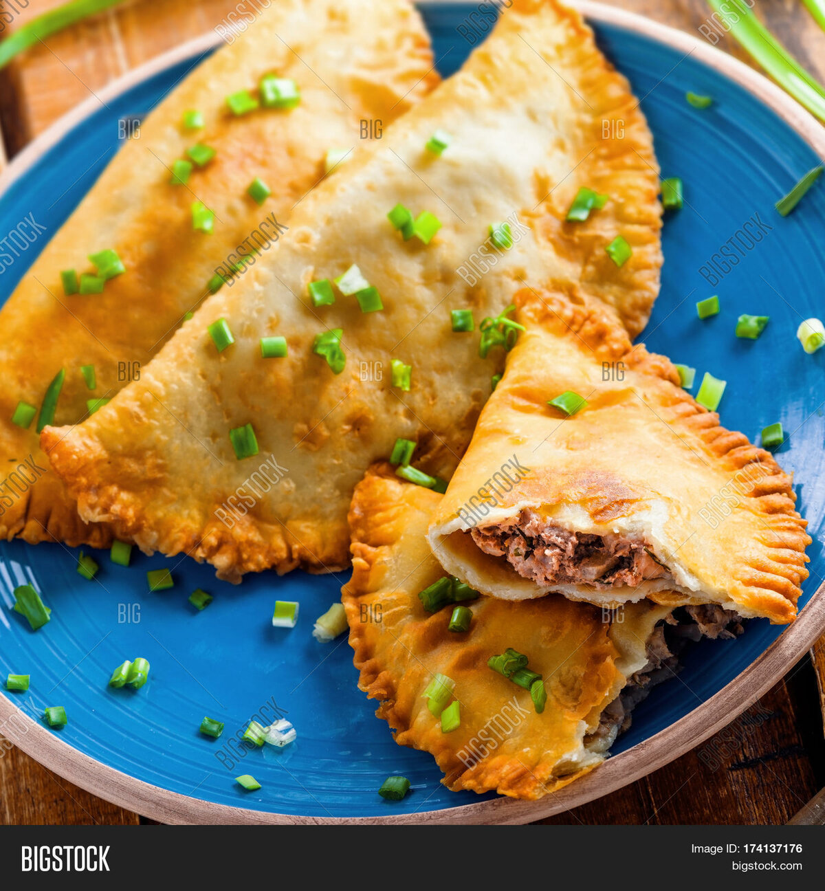 Chebureki -traditional Dish Of Tatarian Cuisine,deep Fried M