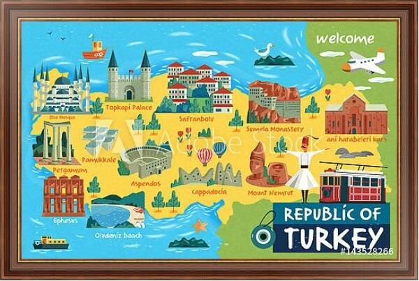 туристическая карта турции фото