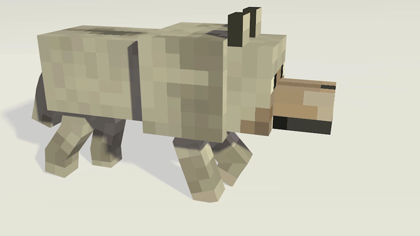 Гиф овечка из майнкрафт