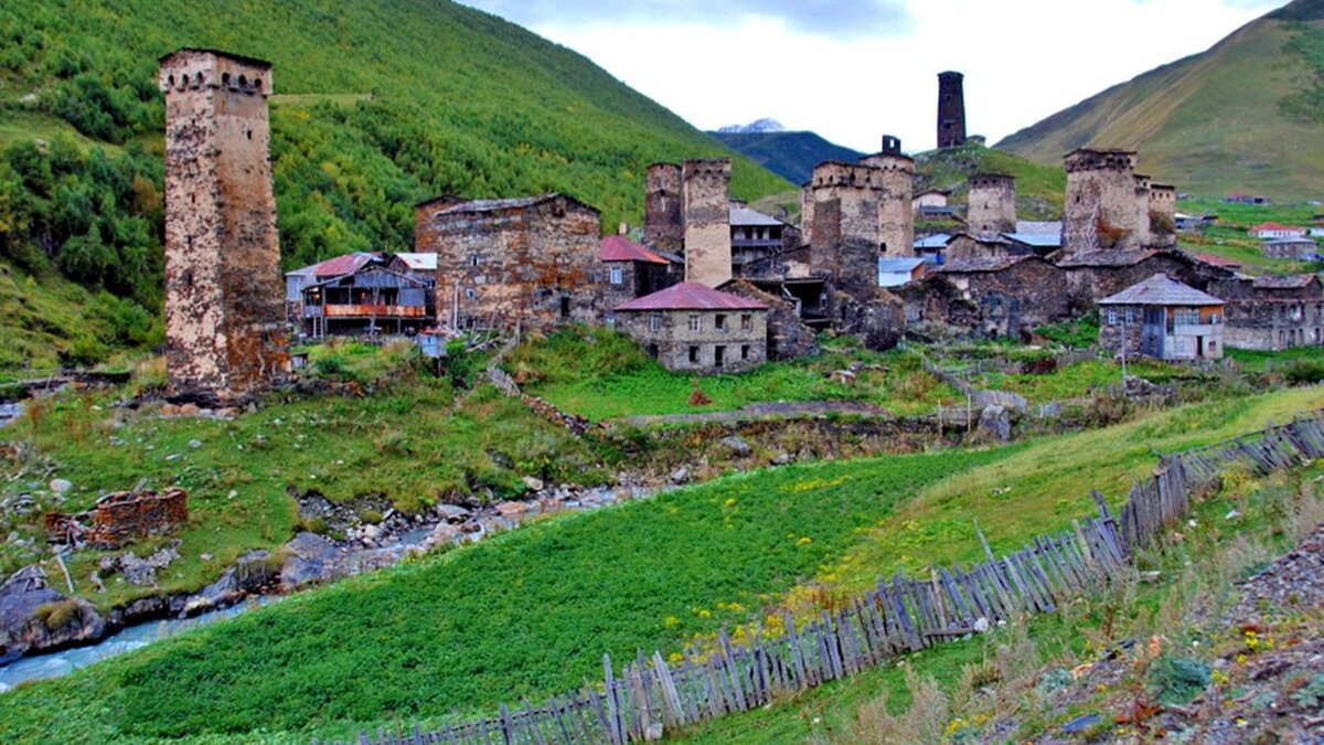 Село Ушгули. Сванетия. Грузия.