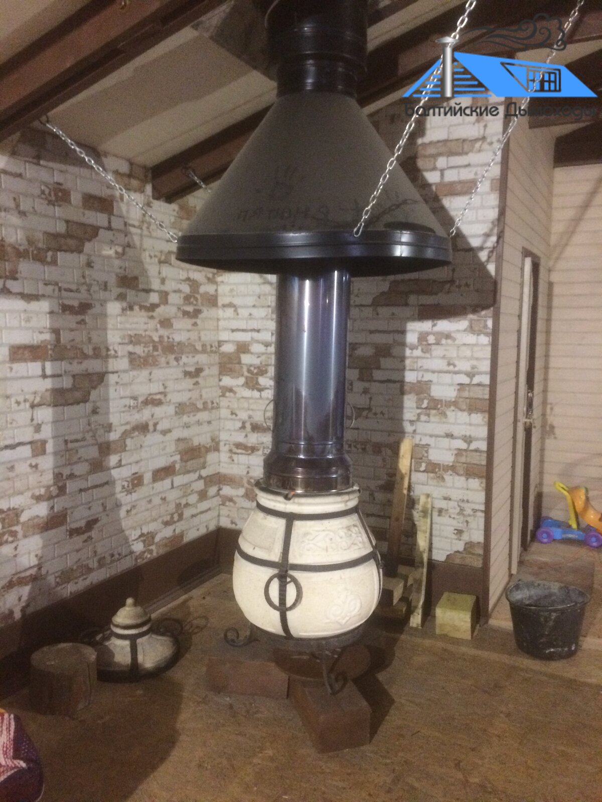 Вытяжка для тандыра в беседке своими руками