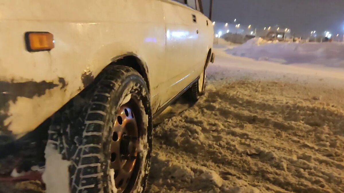 дырявое колесо ваз 2107 зима фото
