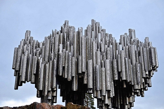 памятник сибелиусу в хельсинки фото