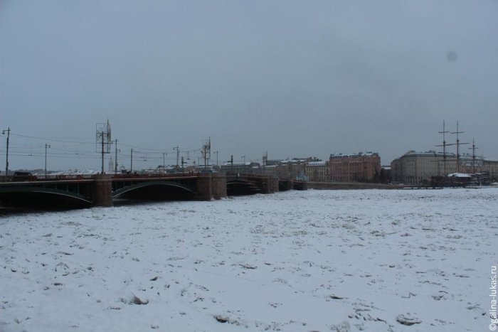 троицкий мост зима фото