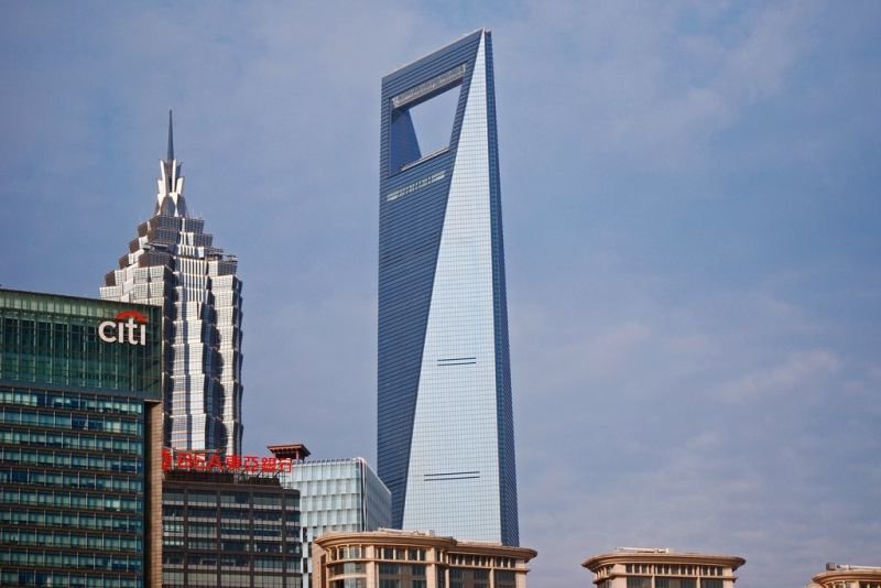 shanghai world financial center шанхай китай фото