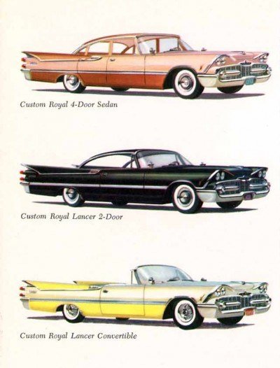 dodge custom royal lancer 1959 седан фото