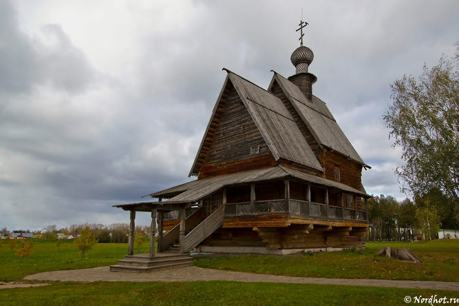 никольская деревянная церковь (1766 г.) из села глотово фото