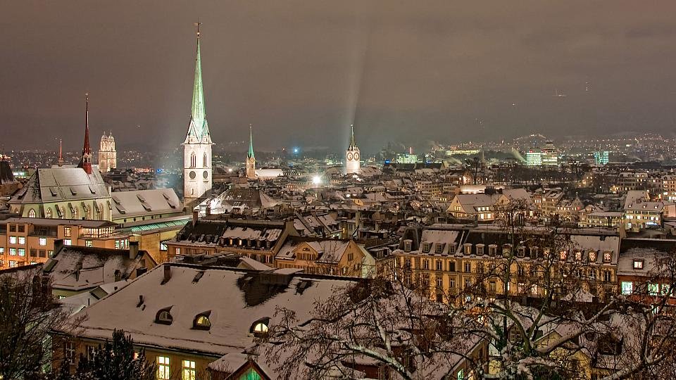 зимний цюрих фото