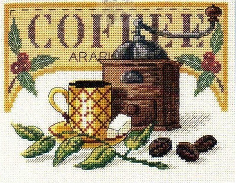 Вышивка чашки крестом