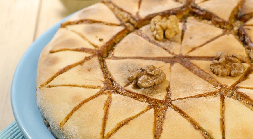 Греческий ореховый пирог. Пошаговый рецепт с фото.