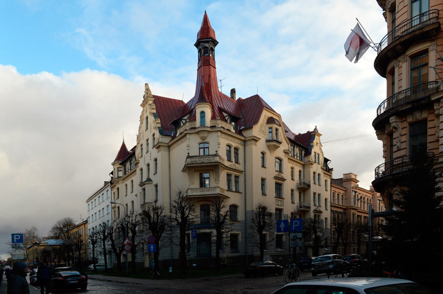 рига югендстиль квартал фото