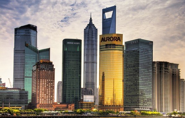 небоскребы шанхая фото