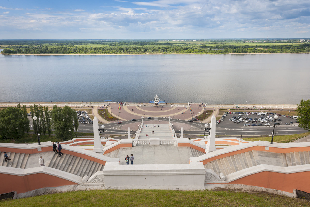 чкаловская лестница в нижнем новгороде фото
