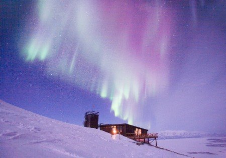 северное сияние фото