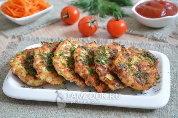 куриные оладьи из куриной грудки фото