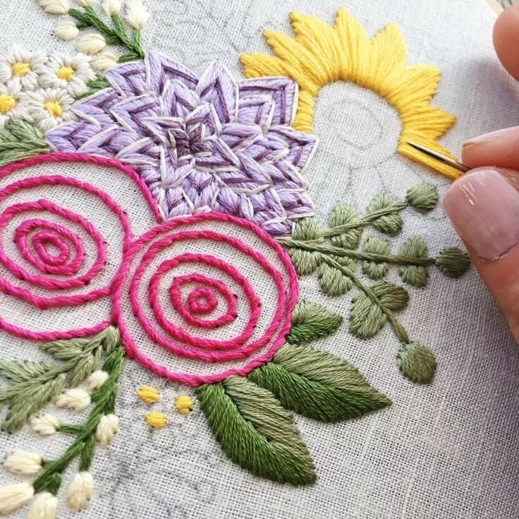Hand embroidery library tutorials
