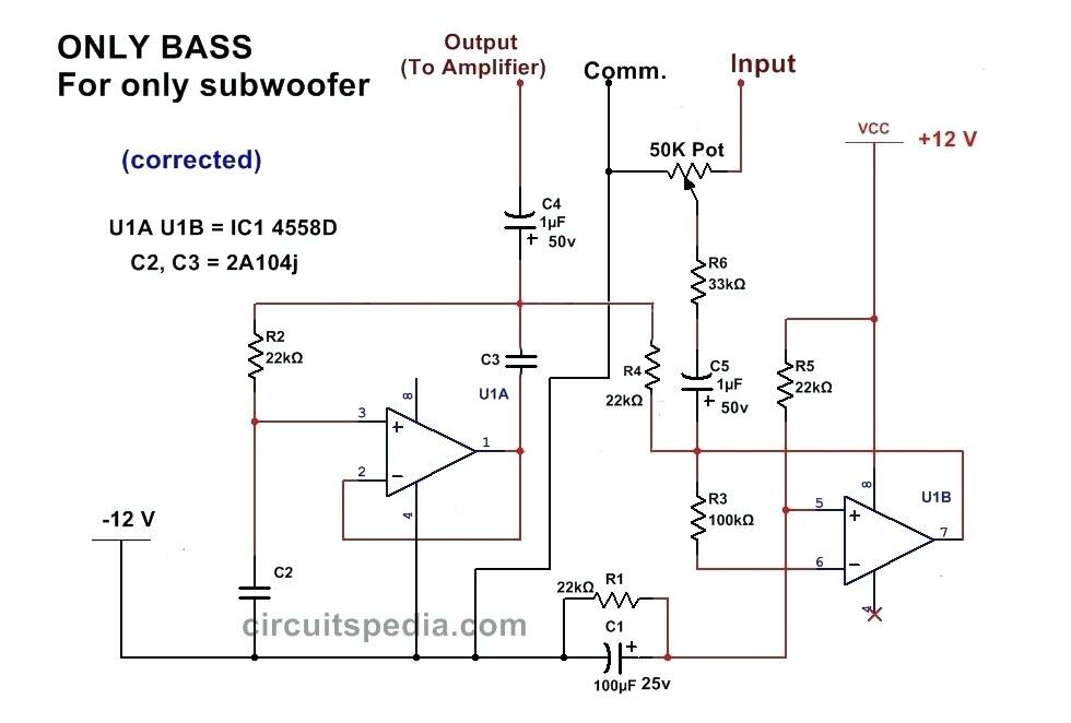 4558 surround circuit