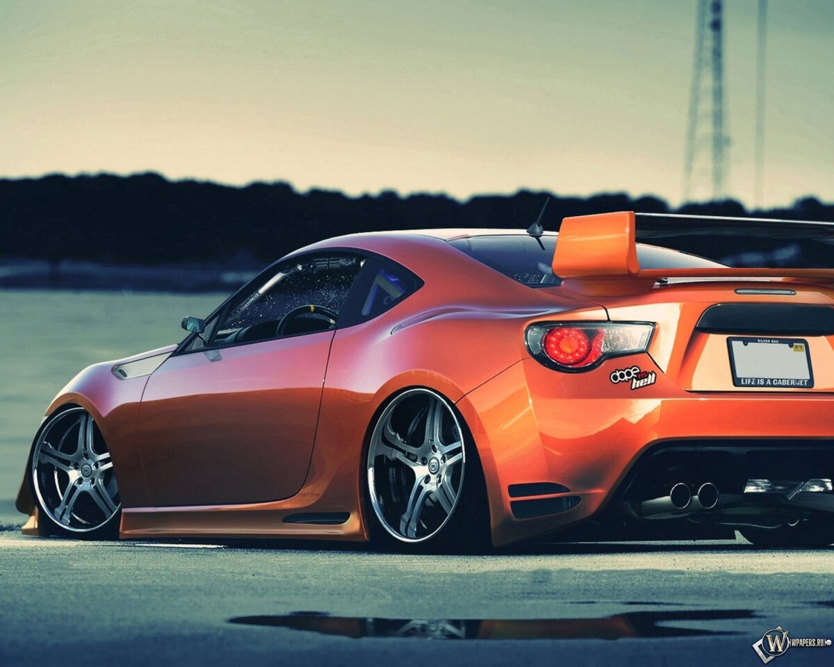 toyota gt86 orange фото