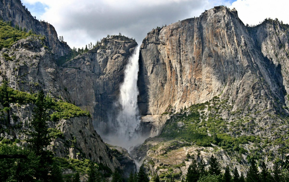 водопад йосемит фото
