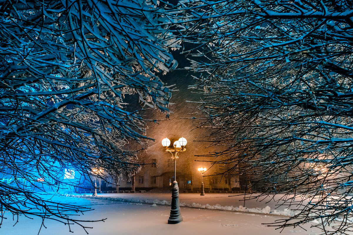 А в городе зима картинки