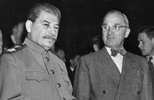 потсдамская конференция 1945 трумэн черчилль фото