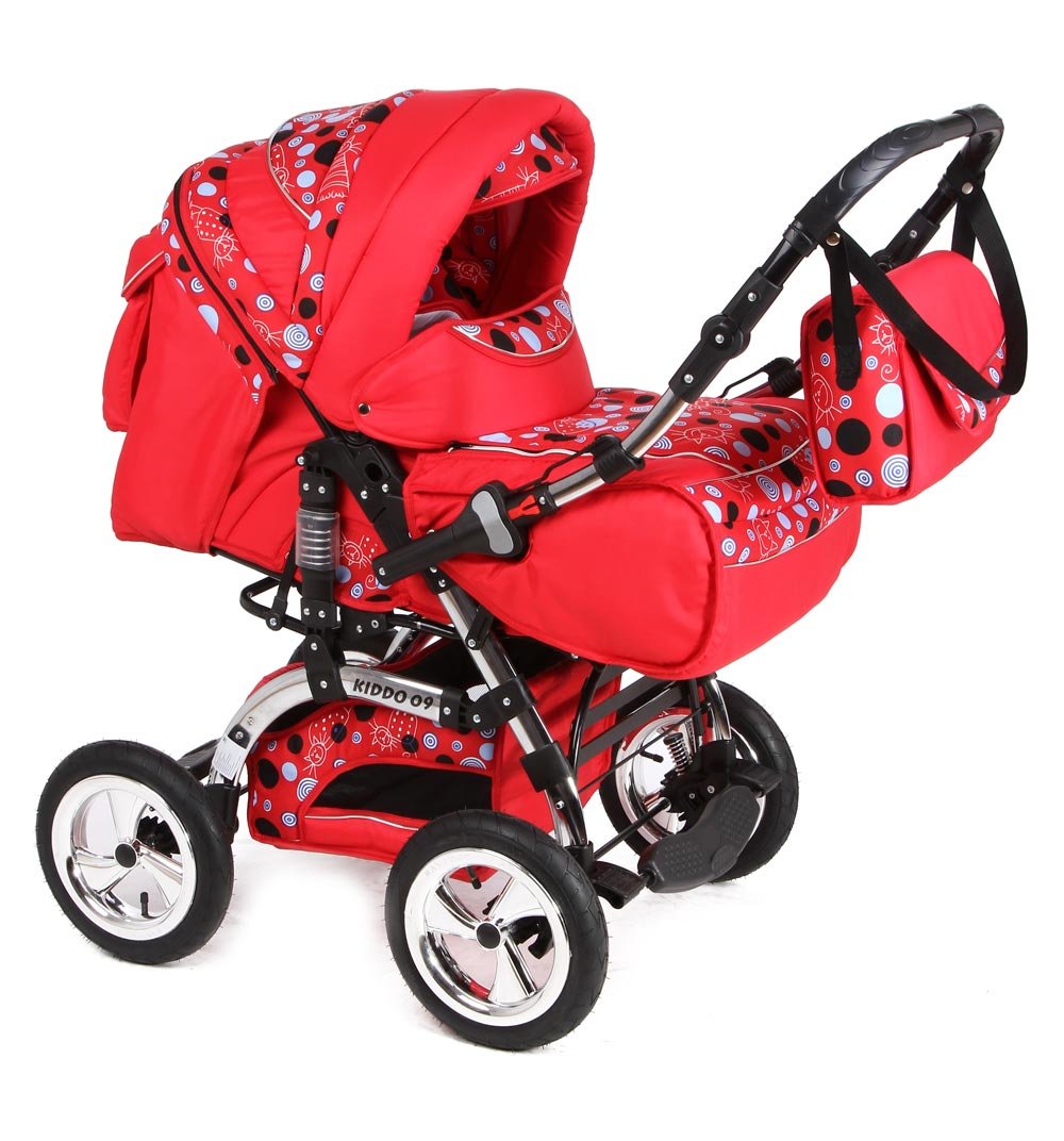 Картинки коляски красные