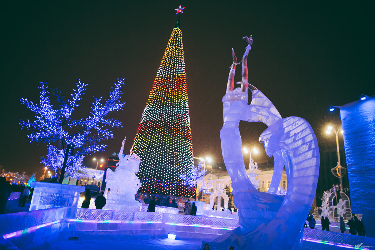 ледяной городок екатеринбург фото