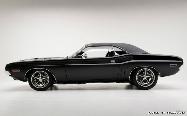 dodge challenger 1971 черный фото